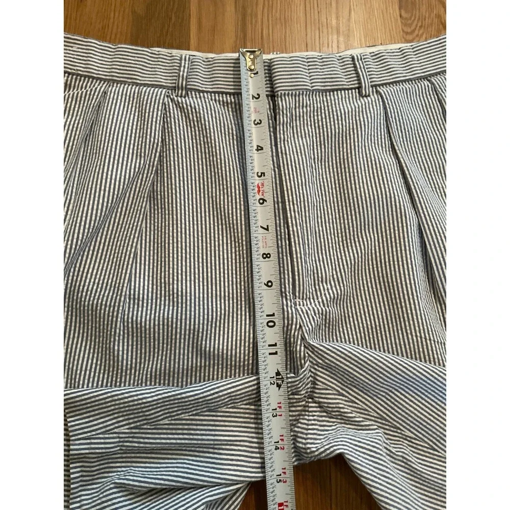 Polo Golf Ralph Lauren Seersucker‎ Shorts Blue Stripe Cotton Sz 35 8
